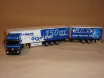 Modell eines Gigaliners der Firma Krone