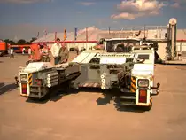 Goldhofer Flugzeugschlepper auf dem Flughafen Leipzig-Halle