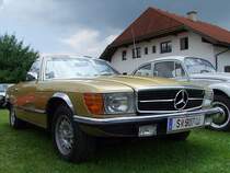 MB-350SL mit dem Bj.1973 und seinen 200PS nimmt bei der Oldtimerausstellung in Neukirchen/V�ckla teil;090705