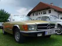 MB-350SL mit dem Bj.1973 und seinen 200PS nimmt bei der Oldtimerausstellung in Neukirchen/V�ckla teil;090705