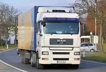 MAN TGA 18.440 K�hlzug Dachser Lebensmittel-Logistik, Frontbild, Meckenheim 04.12.2009