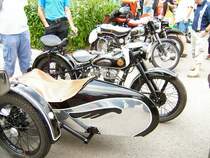 Ebenso war diese Seitenwagen AWO in Burkhardtsdorf zum Bulldogtreffen zu sehen.