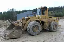 Caterpillar im Steinbruch bei Burgpreppach