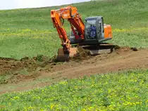 Baggerarbeiten auf der Seiser Alm (S�dtirol)