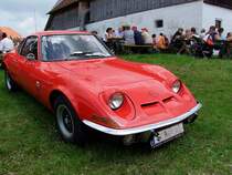 OPEL-GT;Bj1969 steht mit seinen 90PS bei der Oldtimerausstellung in Neukirchen/V�ckla;090705