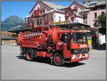 Dieses Spezialfahrzeug f�r Kanalisations- und Rohrreinigung auf Basis eines Volvo-LKW habe ich am 27.07.2009 in Meiringen in der Schweiz aufgenommen.