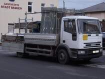Dieser IVECO-LKW brachte am 14.Dezember 2009 ein Gerst zu einer Baustelle in Bergen/Rgen