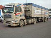 MAN-Kipper am 08.Dezember 2009 in Bergen/Rgen.