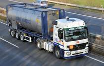 MB Actros  Kube & Kubenz  auf der A61 bei Rheinbach - 15.12.2009