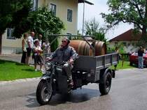 MOTO GUZZI ERCOLE(Herkules)Baujahr1961, 24PS bei der Oldtimerrundfahrt in Neukirchen/Vckla;090705