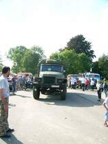 Der Ural 375D begibt sich auf die heimfahrt vom Burkhardtsdorfer Bulldogtreffen 2007