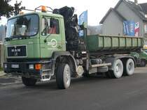 MAN-Kipper am 03.Dezember 2009 an einer Baustelle in Bergen/Rgen.