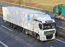 DAF XF105 Khlsattel - A61 bei Rheinbach 15.12.2009