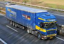 Scania 164L V8-840 auf der A61 bei Rheinbach - 15.12.2009