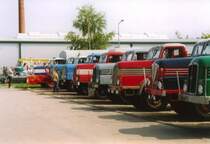 H6-Parade zum H6-Treffen in Hartmannsdorf am 31.08.02