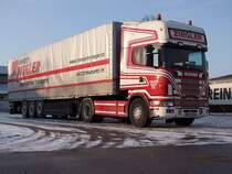 SCANIA-580_164L der Fa. Ziegler-Transporte aus Neumarkt/Hausr. steht am Messegelnde in Ried i.I.;091218