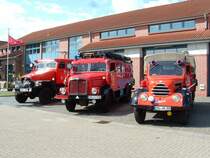 IFA-Hauber Lschzug,TLF15/G5,LF16 TS/S4000,LF8/K30 die Fahrzeuge gehren nach Torgelow,Eggesin,und Rehfelde.Florianfest in Torgelow 2009.
