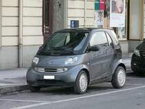 Grau - Schwarzer Smart in Renens/VD am 19.12.2009