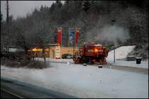 Rumen von Parkpltzen... Im Bild der ATEGO 1828 der AM Ldenscheid.