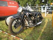 EMW aus Eisenach, 350 ccm, 14 PS, soll solo 100km/h gelaufen sein, Trabbitreffen 2009 Mnchehofe