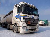 ACTROS der Fa.MAREK verbrachte das Weihnachtsfest am Messegl�nde in Ried i.I.;091220