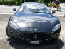 Maserati Grantourismo im Juli 2008 am Passo Pramollo/UD Italien