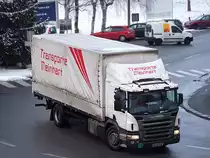 SCANIA_P270 von Transporte Meinhart ist Richtung V�cklabruck unterwegs;091221