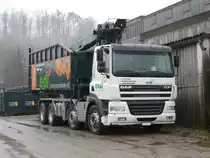 DAF CF  Absetzkipper abgestellt in Lyss am 31.12.2009