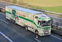 MB Actros 1851, Spedition  Kempen , A 61 Rheinbach 15.12.2009