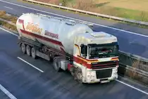 DAF XF  Werfring Silotransporte  �sterreich, auf der A61 bei Rheinbach - 15.12.2009