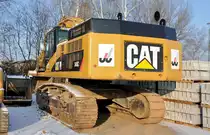 Raupenbagger CAT 345C  Hinterteil  - Euskirchen 19.12.2009