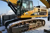 Raupenbagger CAT 345C Fahrerhaus - Euskirchen 19.12.2009