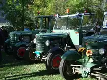 Toprestaurierte schweizer H�rlim�nner auf dem Mauracher Traktorenfest 2009