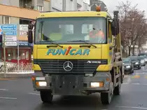 Mercedes Actros unterwegs in Biel am 18.12.2009