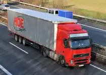 Volvo FH 12 420  HDE-Logistiks  auf der A 61 bei Rheinbach - 15.12.2009
