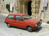 Mini Metro in Mdina, Malta 31-08-2007.