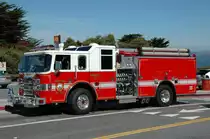 Auf dem Parkplatz an der Golden Gate Brücke in San Francisco sah ich dieses Löschfahrzeug im September 2007