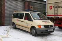 Malteser Essen
E 8088
Mercedes 108 CDI
Aufgenommen bei der Er�ffnung der Ruhr 2010 am 10.1.2010 auf der Zeche Zollverein. 

