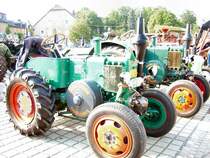 Die beiden Lanz von vereinsmitgliedern waren in Burkhardtsdorf beim Bulldogtreffen zu sehen