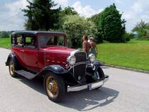 Chevrolet Confederate Sedan am Weg zur Oldtimerausstellung  Stehrerhof ;090705