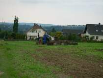 Die Lanz Bulldog versuchte sich ebenfalls vor der groen Scheibenegge auf dem Rapsacker in Klaffenbach