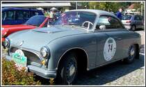 AWZ, ( Zwickau ), P 70 COUPE, Bj.1958, 0,7 L., 2 - Zyl.- 2 Takter, Frontantrieb, 22 PS, ( Frontansicht ), SACHSEN CLASSIC 2005, Bad Schandau,