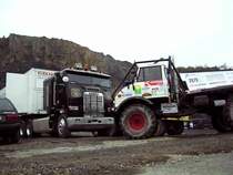 Trial-Unimog und sein Transportmittel
Europa-Truck Trial
Osnabr�ck 1999