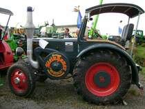 45PS Lanz Bulldog in Schellenberg zum Schleppertreffen 2007. Der Besitzer dieser Lanz hatte auch noch seinen 2.Lanz Bulldog (der Rote 55PS)mit bei diesem Treffen ausgestellt.