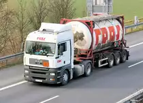 MAN D20 CommonRail,  Raas , A 61 bei Rheinbach 08.02.2010