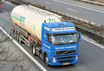 Volvo FH 12 -  Van Heur Transport , A 61 bei Rheinbach 08.02.2010