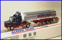 SCANIA 143 Hauber mit silbernem Chemietank Herpa Werbemodell fr die Firma ALFRED TALKE 