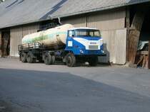 IFA L60 Sattelzugmaschine mit dem tankauflieger in der TAS Klaffenbach