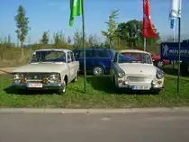 Moskwitsch 412 und trabant 601 beim Oldtimer- und Schleppertreffen in Schellenberg
