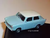 Trabant 601 S Limosine hellblau Dach wei 1:87 von HERPA Miniaturen